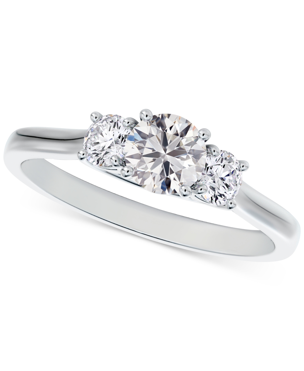 De Beers Forevermark Portfolio by De Beers Forevermark Diamond Three Stone Diamond Engagement Ring (3/4 ct. t.w.) in 14k White or Yellow Gold