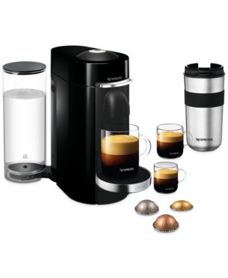 Vertuo Plus Deluxe Coffee and Espresso Machine by De'Longhi in Black