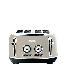 Dorset 4-Slice Toaster with Browning Control, Cancel, Reheat and Defrost Settings - 75039