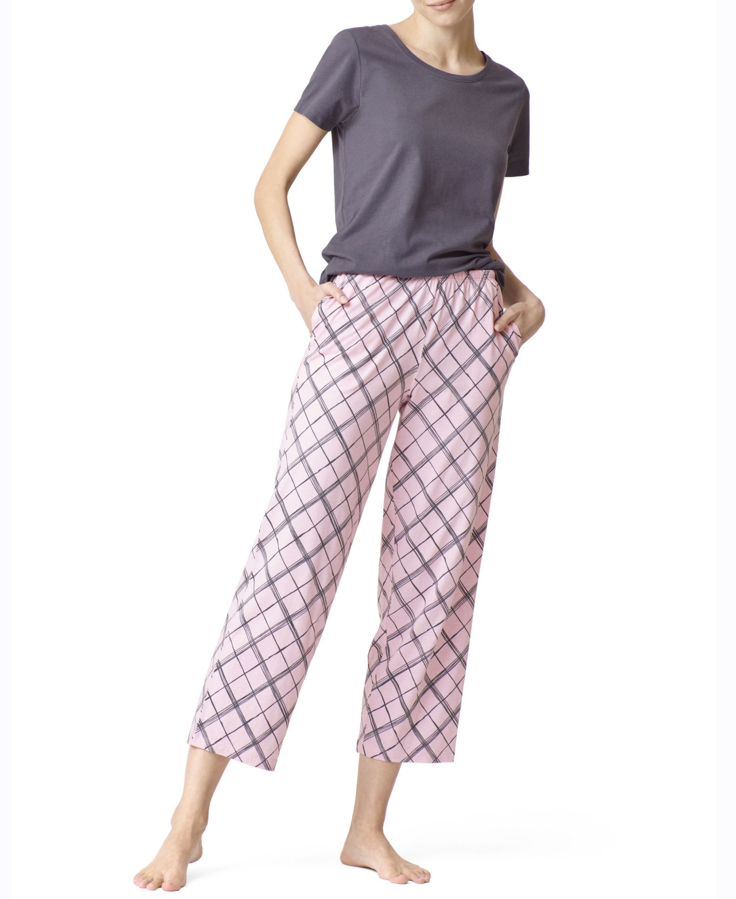 Женские брюки Hue Sleepwell Basic Tee and Pant Separates with Temperature Regulating Technology, цвет: Анималистичный — фото 7