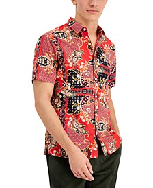 Men's Regular-Fit Paisley-Print Shirt, Created for Macy's