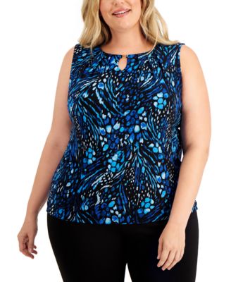 macys plus size tank tops