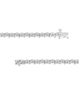 Diamond Bracelet (1/2 ct. t.w.) in Sterling Silver or Gold-Plated Sterling Silver
