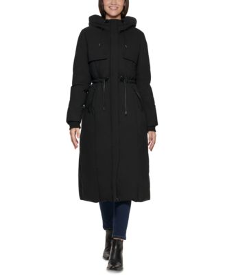 cole haan hooded quilted coat