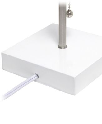 Petite Stick Lamp with USB Charging Port and Shade