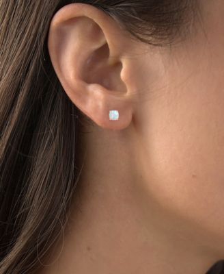 Lab-Grown Opal Stud Earrings (3/4 ct. t.w.) in Sterling Silver