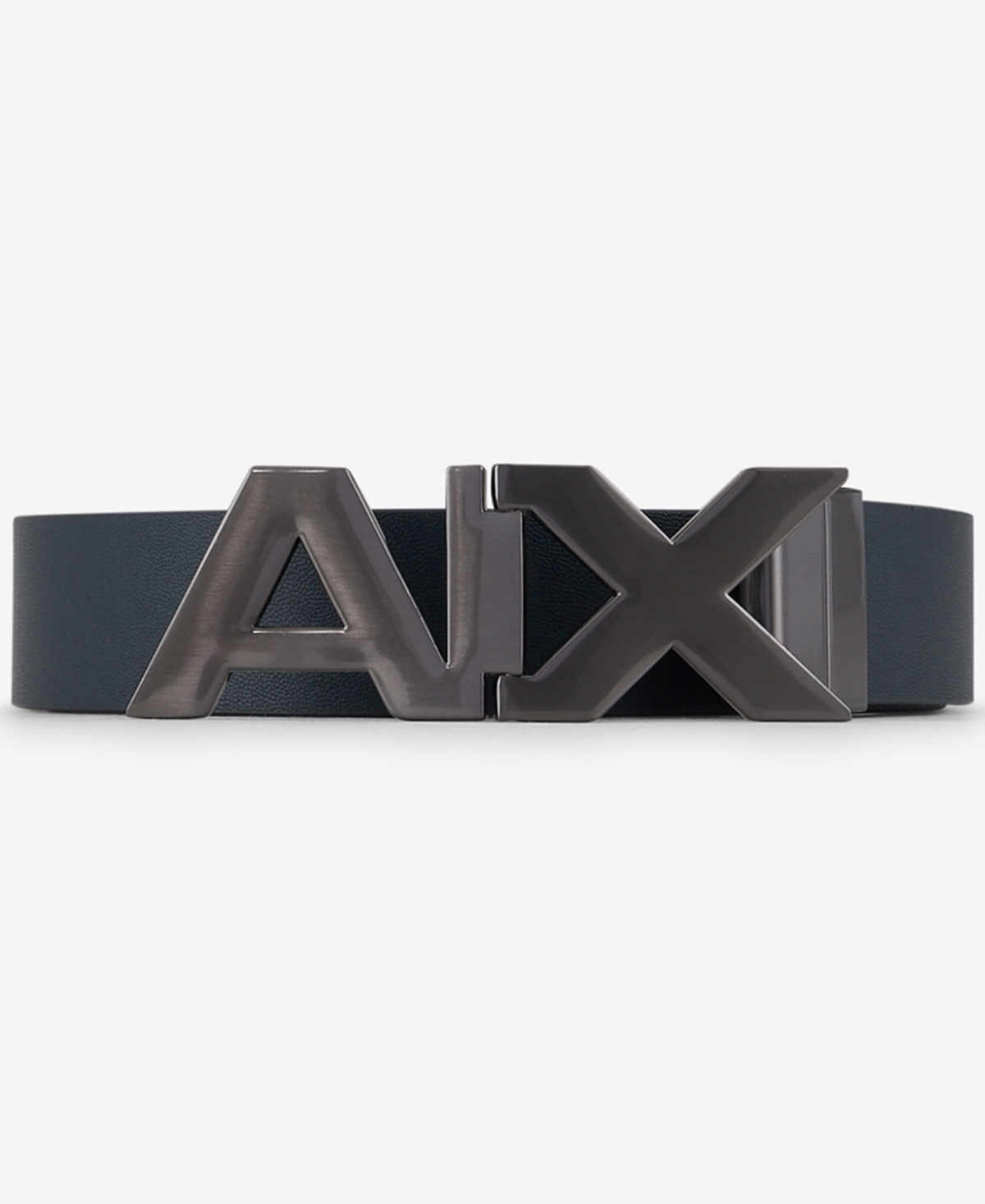 Ax Armani Exchange Men's Reversible Belt In Navy,dark Brown