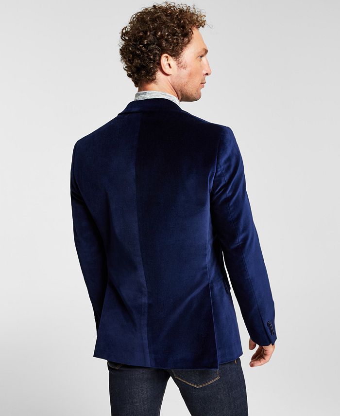 Alfani Men's Slim-Fit Solid Velvet Blazer, Created for Macy's & Reviews ...