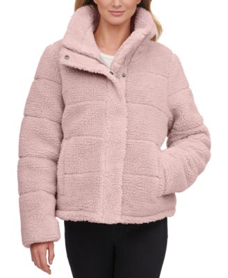 Cropped Faux-fur Teddy Coat 