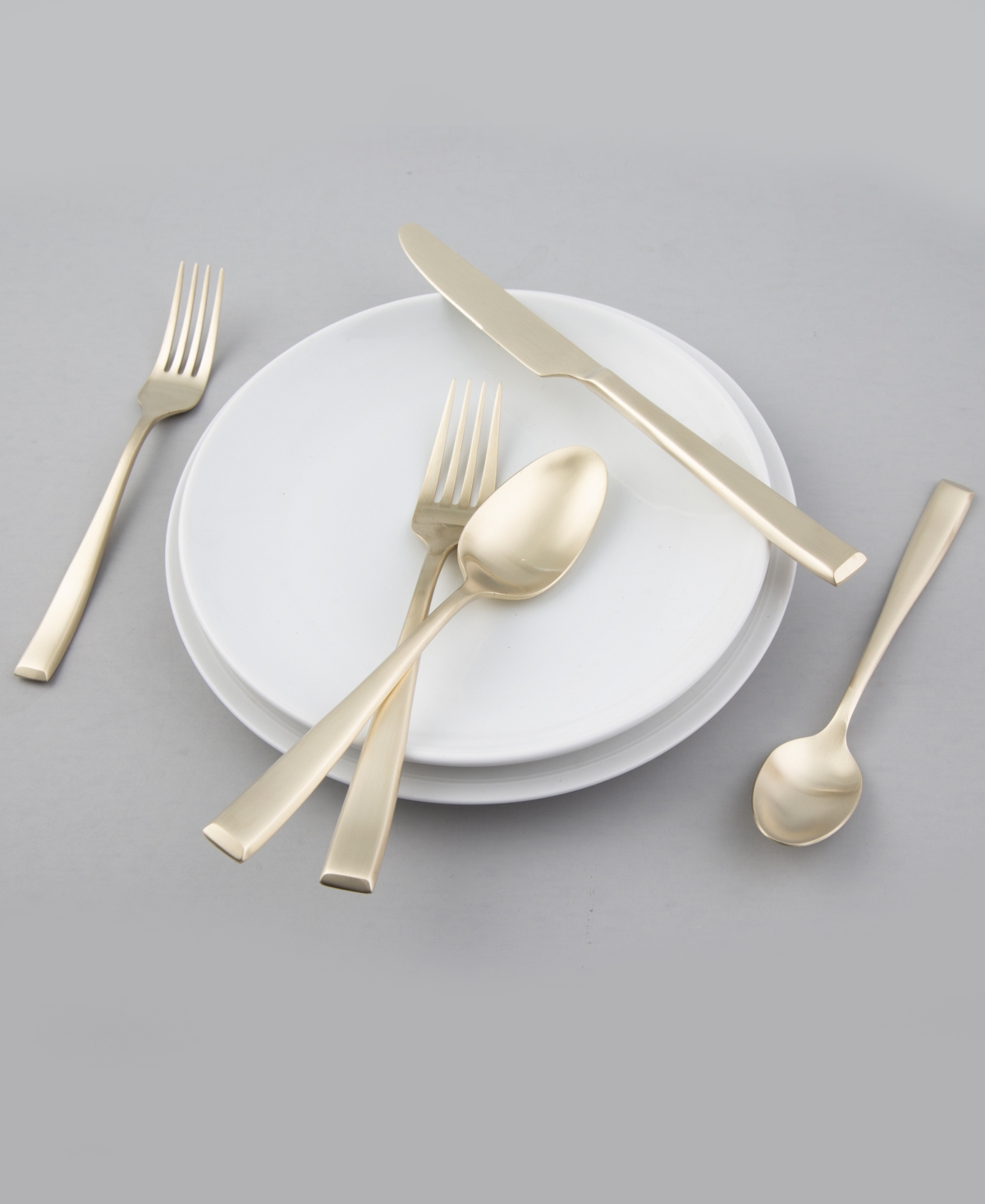 Cambridge Silversmiths Samira Satin 20-Piece Flatware Set, Service for 4 - Champagne Gold- Tone