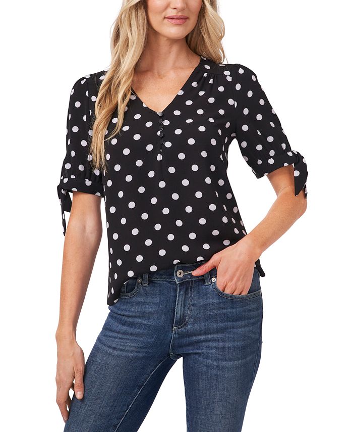 Macys polka dot blouse new arrivals