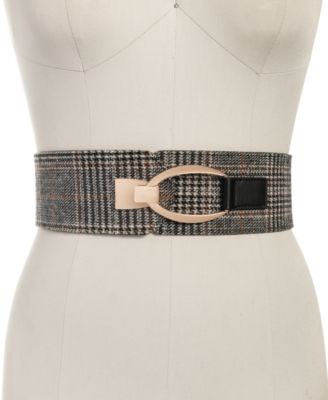 INC International Concepts - Plaid Stretch Belt