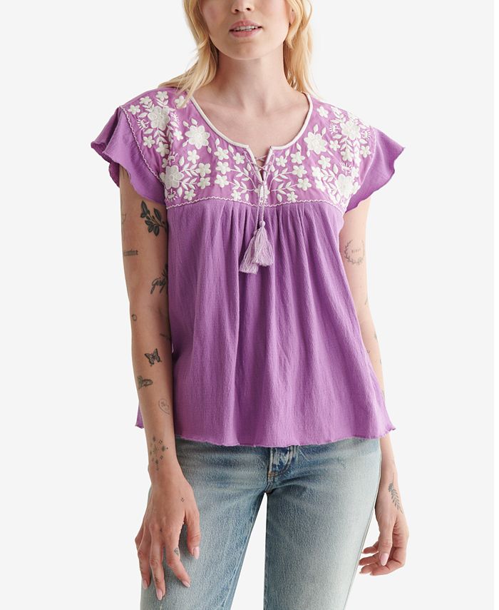 Lucky brand best sale boho top