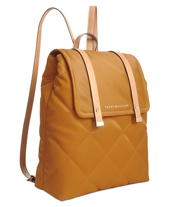 Tommy Hilfiger Amelia Nylon Flap Backpack & Reviews Handbags