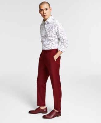 red suit pants for men