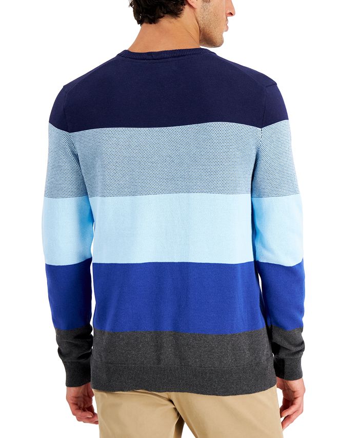 Club Room Men's Striped Lightweight Sweater, Created for Macy's - Macy's