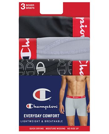 Champion Stretch Boxer Briefs - 3-Pack - Macy's