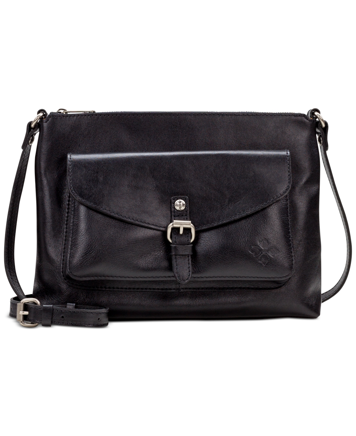 Shop Patricia Nash Kirby East West Leather Crossbody, Created For Macy's In Black
