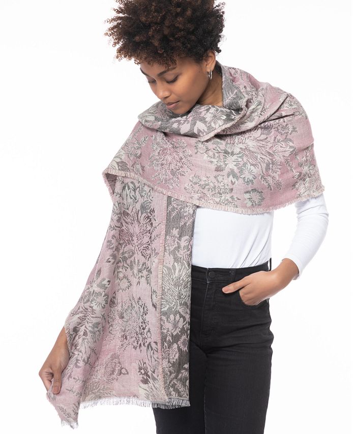 INC International Concepts Floral Jacquard Wrap, Created for Macy's