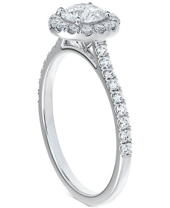 De Beers Forevermark - Diamond Halo Engagement Ring (1 ct. t.w.) in 14K White Gold
