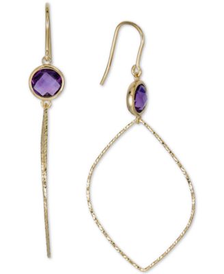 macys amethyst earrings