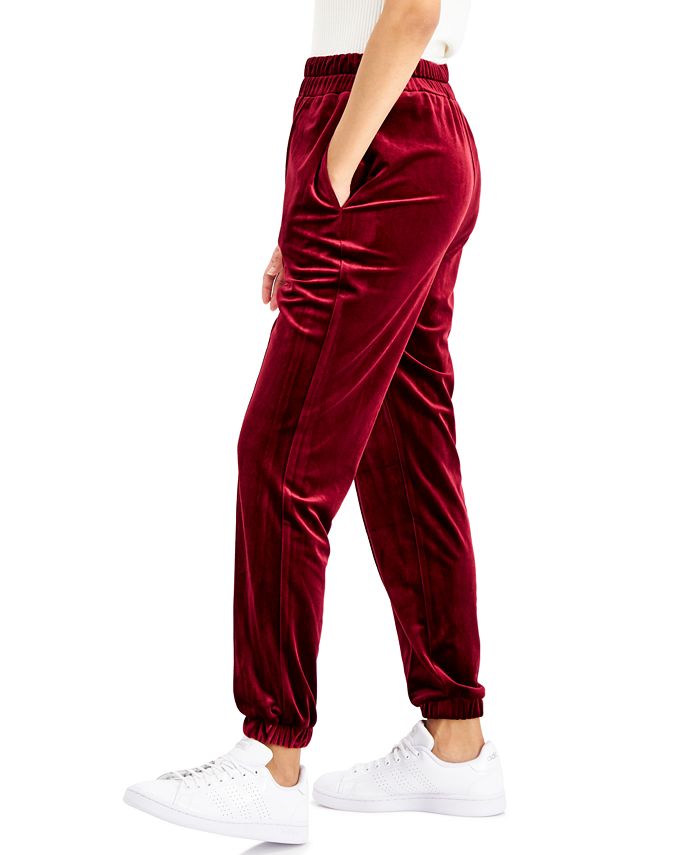 INC International Concepts Petite Velvet Jogger Pants, Created for Macy