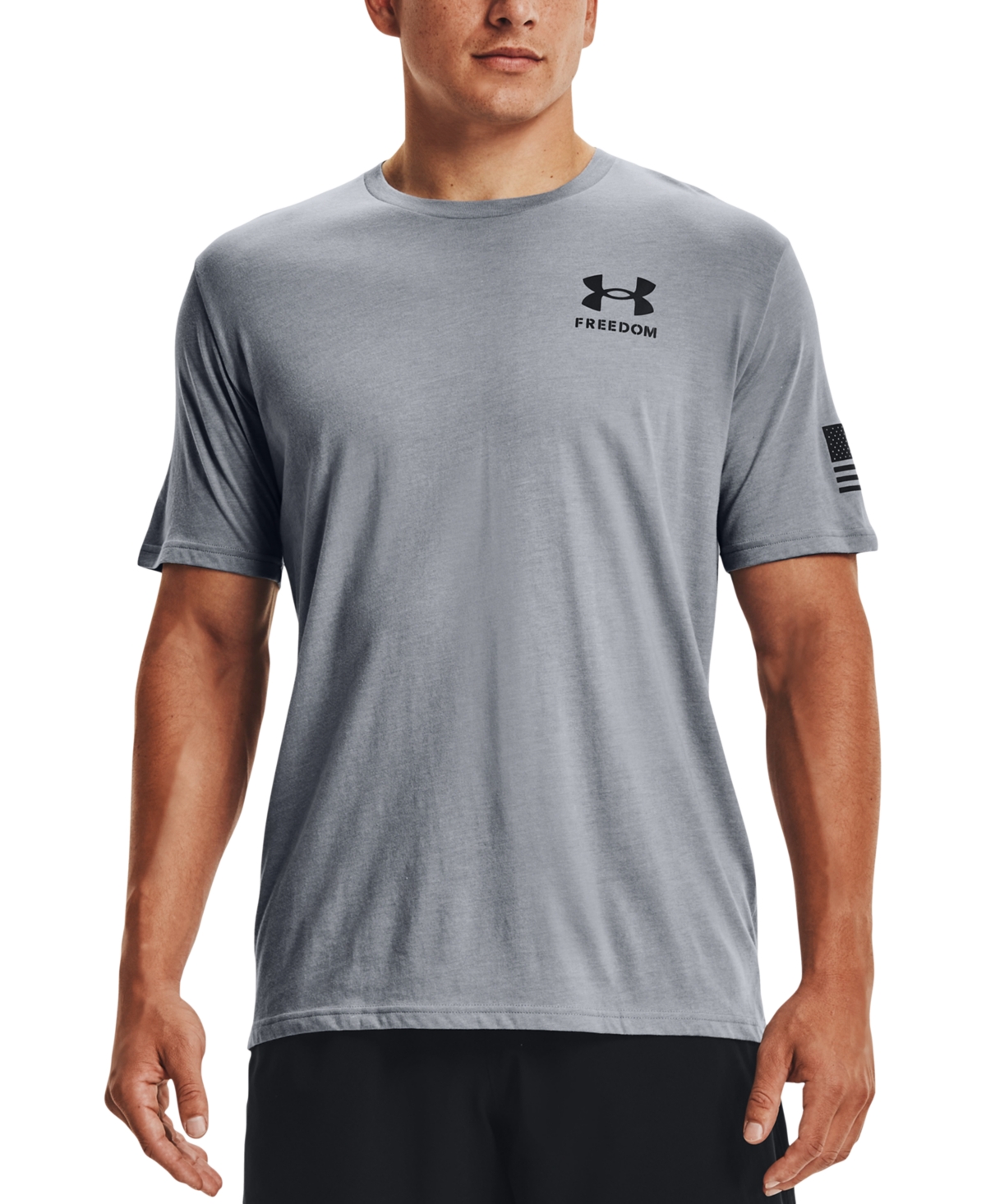 Men's Freedom Flag T-Shirt - 348 Silica
