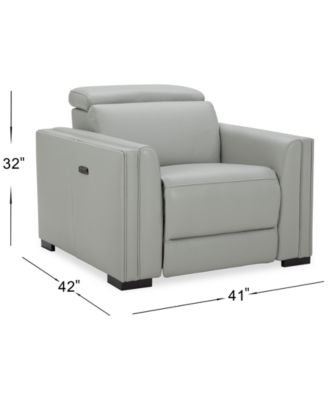 CLOSEOUT! Jenneth 41" Leather Recliner