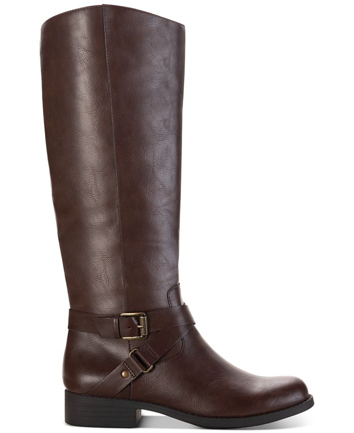 Style & Co Marliee Wide-Calf Riding Boots, Created for Macy's & Reviews ...