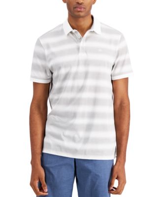 Calvin Klein Men's Liquid Touch Pattern Polo Shirt - Macy's