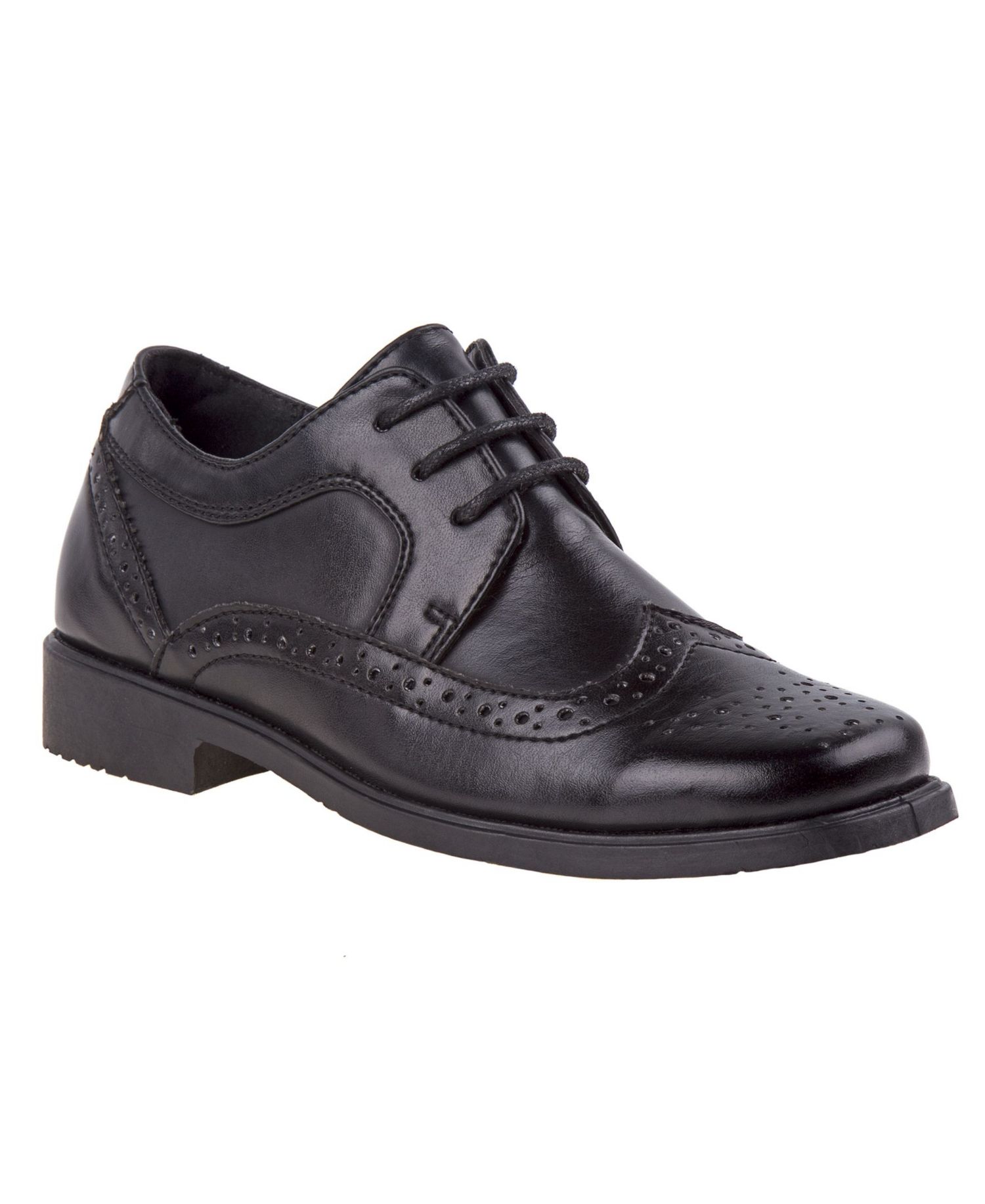 Little Boys 1 -13 Hook and Loop School Durable Comfort Fit Uniform Shoes