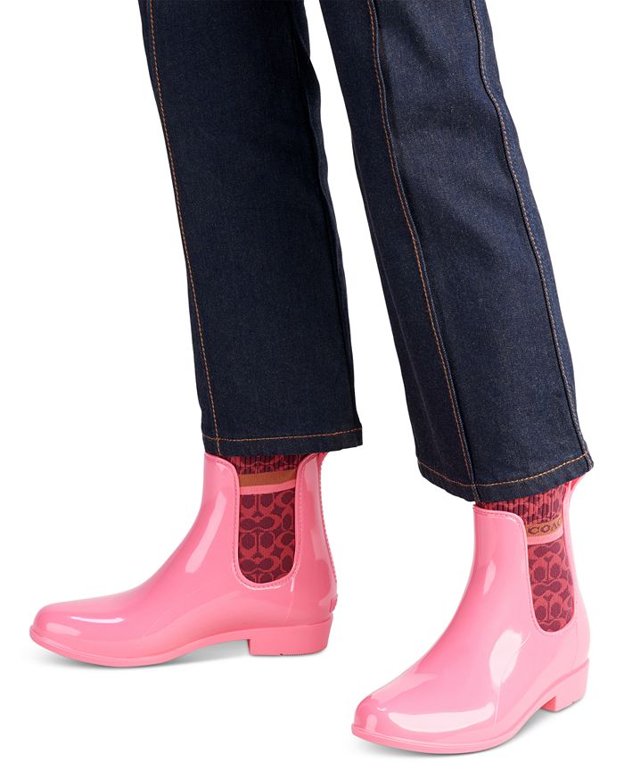 COACH Women's Rivington Rain Booties & Reviews Booties Shoes Macy's