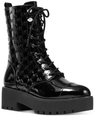 Women's Bryce Logo Lace-Up Lug Sole Combat Booties