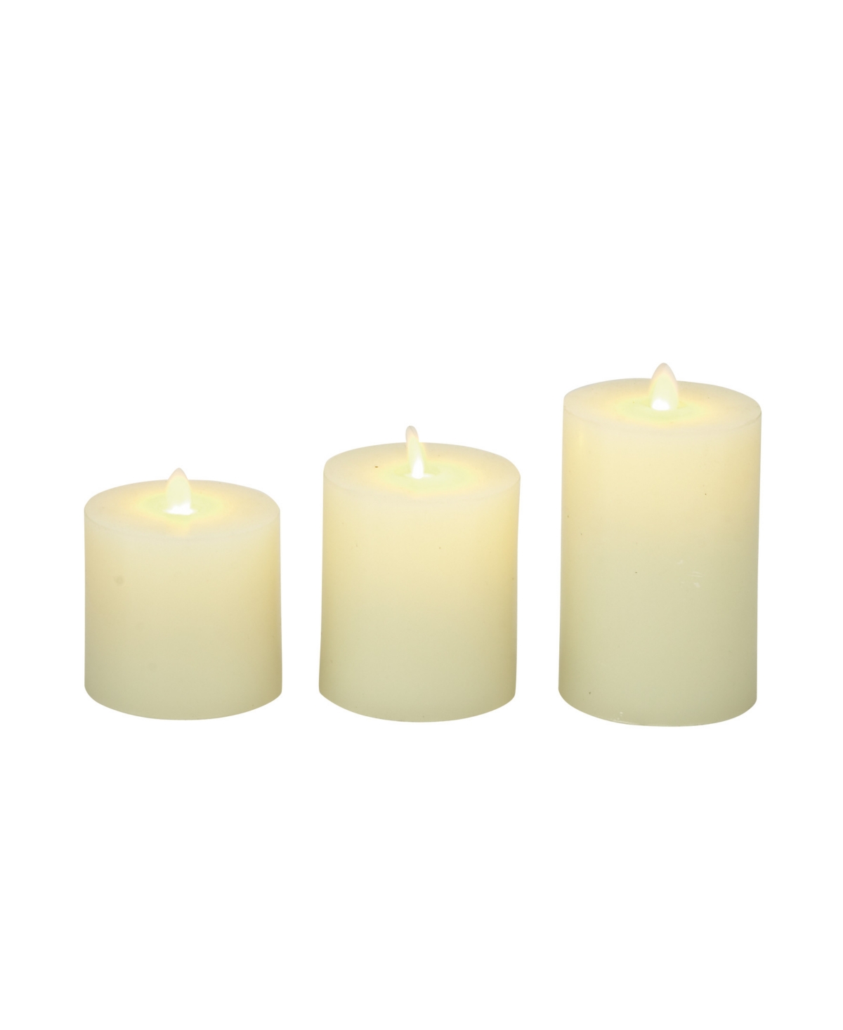 Traditional Candles, Set of 3 - Yellow