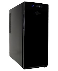 Urban Series Deluxe 12 Bottle Wine Cooler, Thermoelectric Wine Fridge, 1 cu. ft. Freestanding Wine Cellar for Home Bar, Kitchen, Apartment, Condo, Cottage