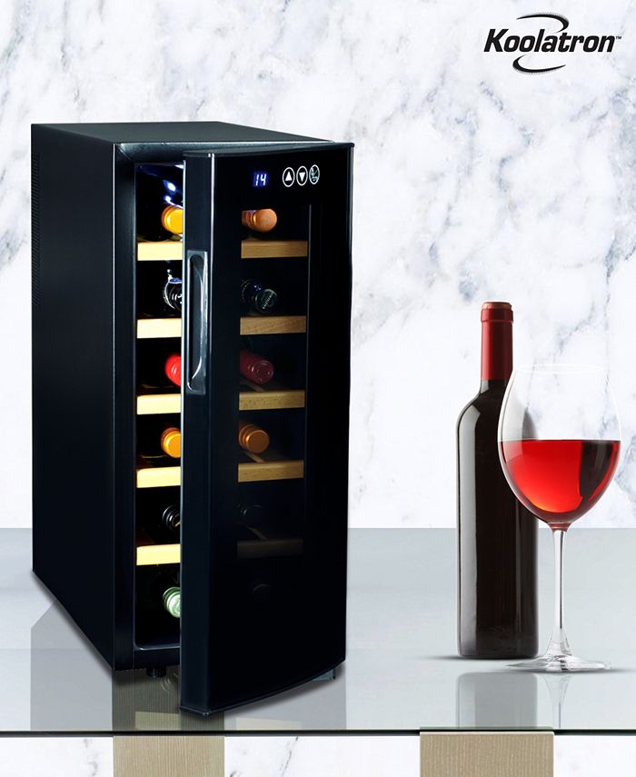 Koolatron Urban Series Deluxe 12 Bottle Wine Cooler with Beech Wood