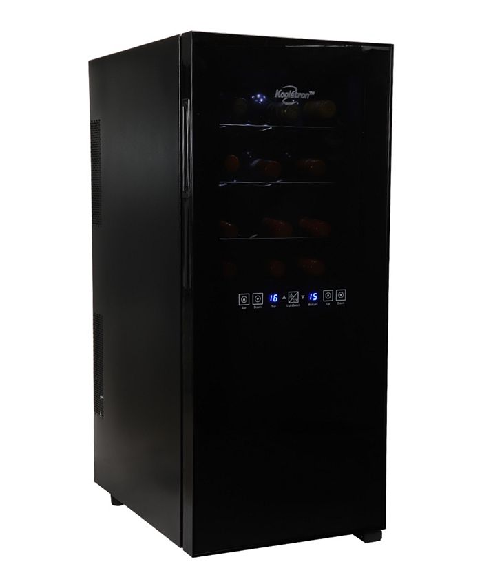 Koolatron Urban Series 24 Bottle Dual Zone Wine Cooler, 2.4' Cubic Macy's