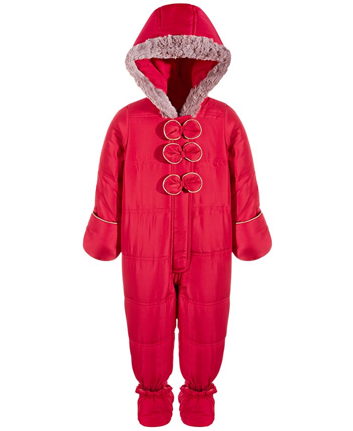 Macy's baby 2025 girl snowsuit