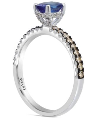 Le Via&reg; Blueberry Tanzanite (5/8 ct. t.w.) & Diamond (3/8 ct. t.w.) in 14k White Gold