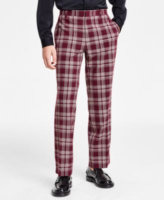 red check pants mens