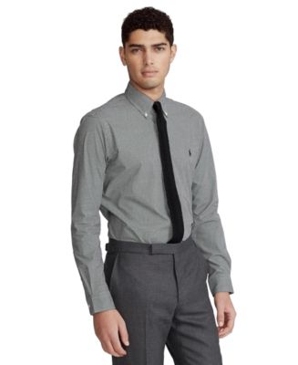 Polo Ralph Lauren Classic-Fit Checked Poplin Shirt - Macy's