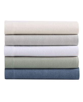 Eddie Bauer Solid 100 Cotton Brushed Flannel Sheet Pillowcase Sets Bedding In Ivory