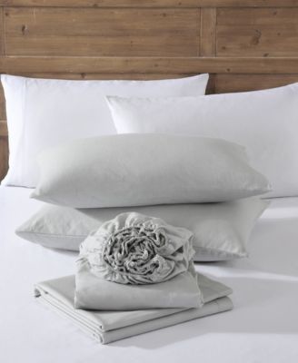 Solid 100% Cotton Brushed Flannel 4-Pc. Sheet Set, King