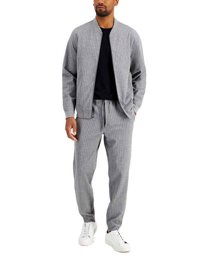 Pinstripe bomber jacket online