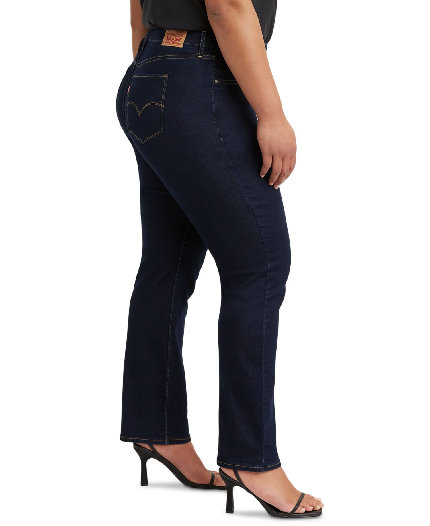 Trendy Plus Size 724 High-Rise Straight-Leg Jeans
