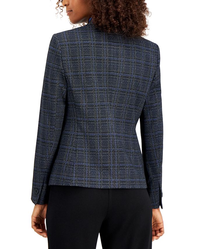Anne Klein Plaid Blazer Macy's