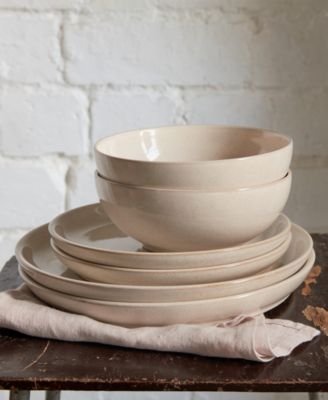 Denby Elements Savannah Cream Coupe 12-Pc. Dinnerware Set, Service for 4