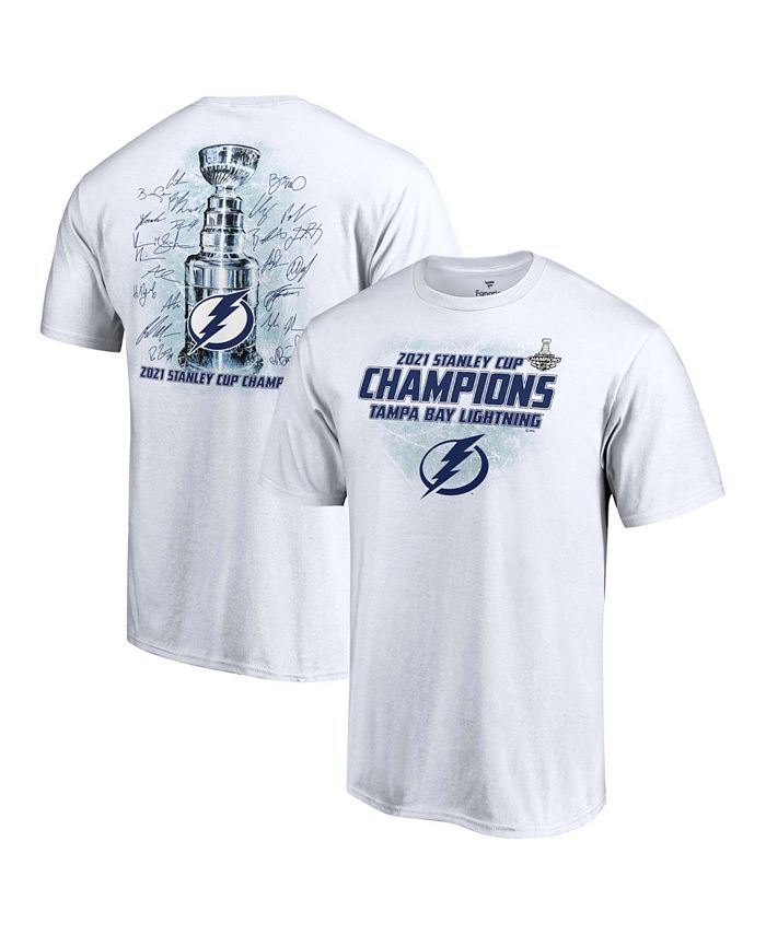 Authentic NHL Apparel Tampa Bay Lightning Men's Stanley Cup Champ Signature  Trophy T-Shirt - Macy's