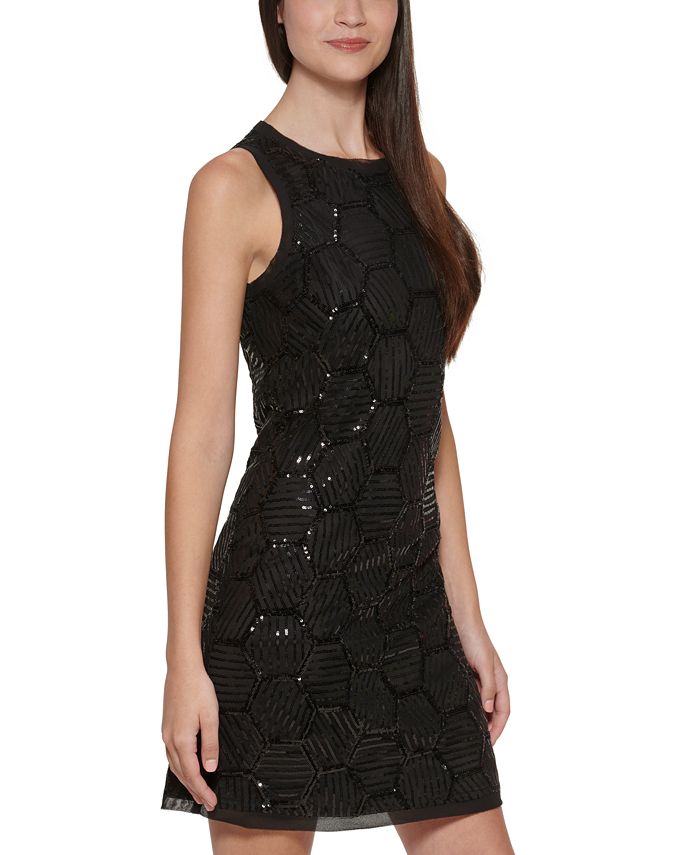 Vince Camuto Sequined Sheath Dress - Macy's