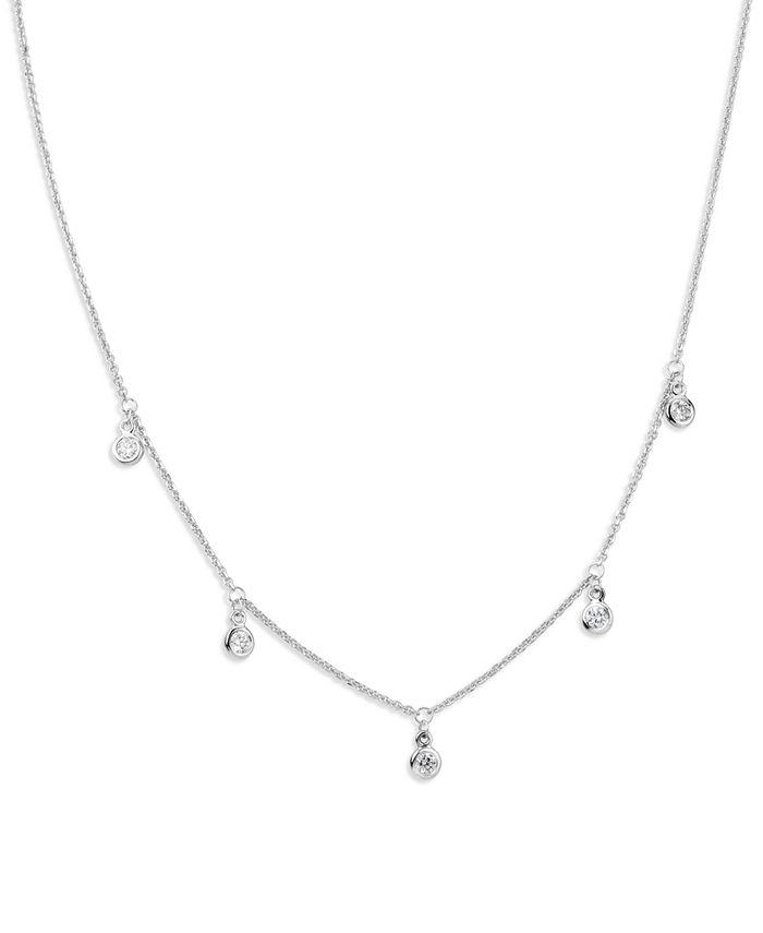 Macy's - Diamond Dangle Statement Necklace (1/3 ct. t.w.), 17" + 1" extender